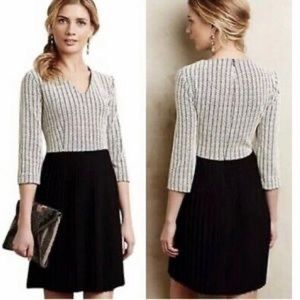 GANNI pleated embroidered dress, size S